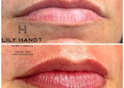 lip shading before and after