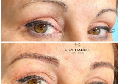eyebrow microblading before and after