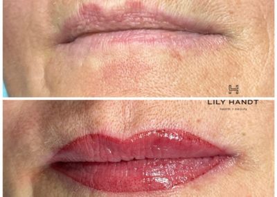 lip shading before and after